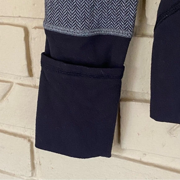 Ivivva By Lululemon sweater Herringbone Speed Seeker 1/4 Zip Pullover girl's 12 - Picture 6 of 8